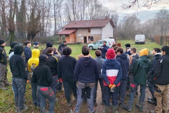 Chantier école à la réserve naturelle de la Truchère Lycée de l